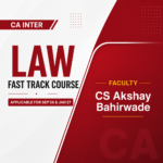 CA Inter Law Fast Track Course